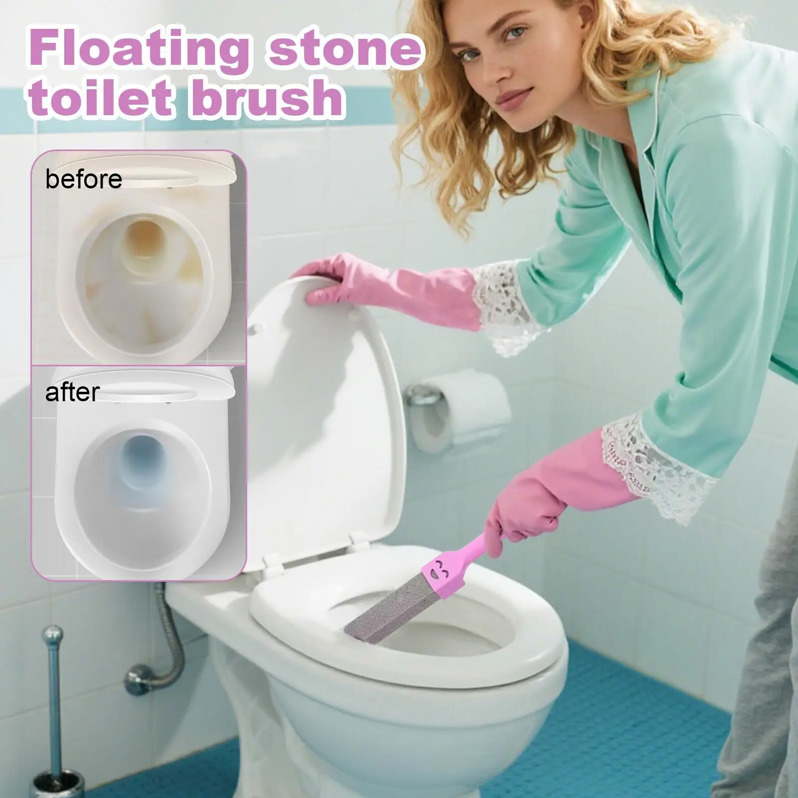 

Пемза для унитаза с ручкой, пемза, щетка для унитаза, средство для удаления ржавчины для удаления камня, кольцо для ванной комнаты, кухни