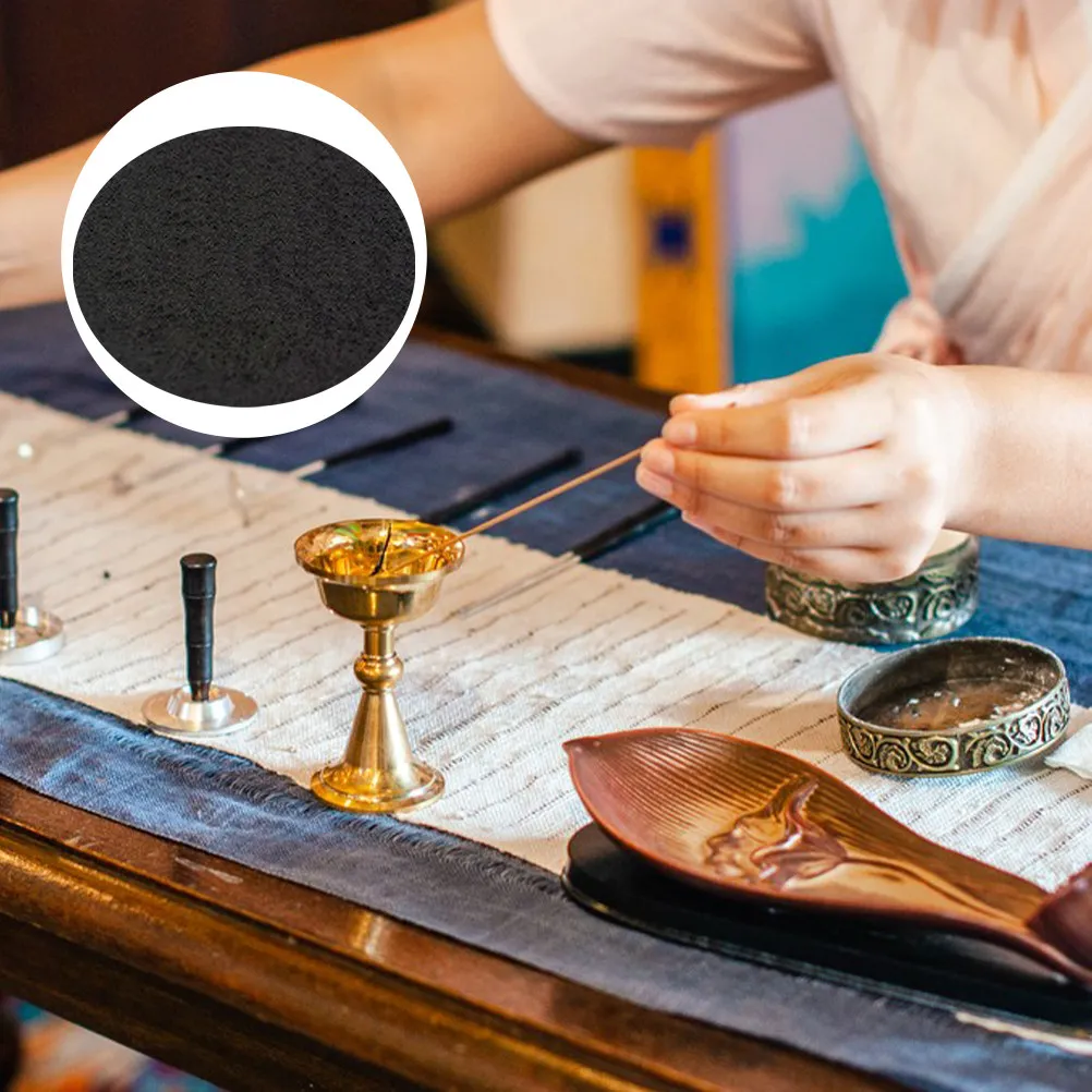 8Pcs Fireproof Censer Mat Round 8.5cm Heatproof Incense Burning Pad Aluminum Backed Fire Retardant Cotton for Tabletop