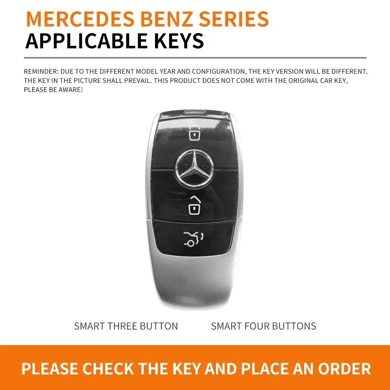 Leather Car Key Full Case Protection Cover Shell Holder For Mercedes Benz AMG W204 W205 W203 W210 W211 W212 W124 W126 W213 W201