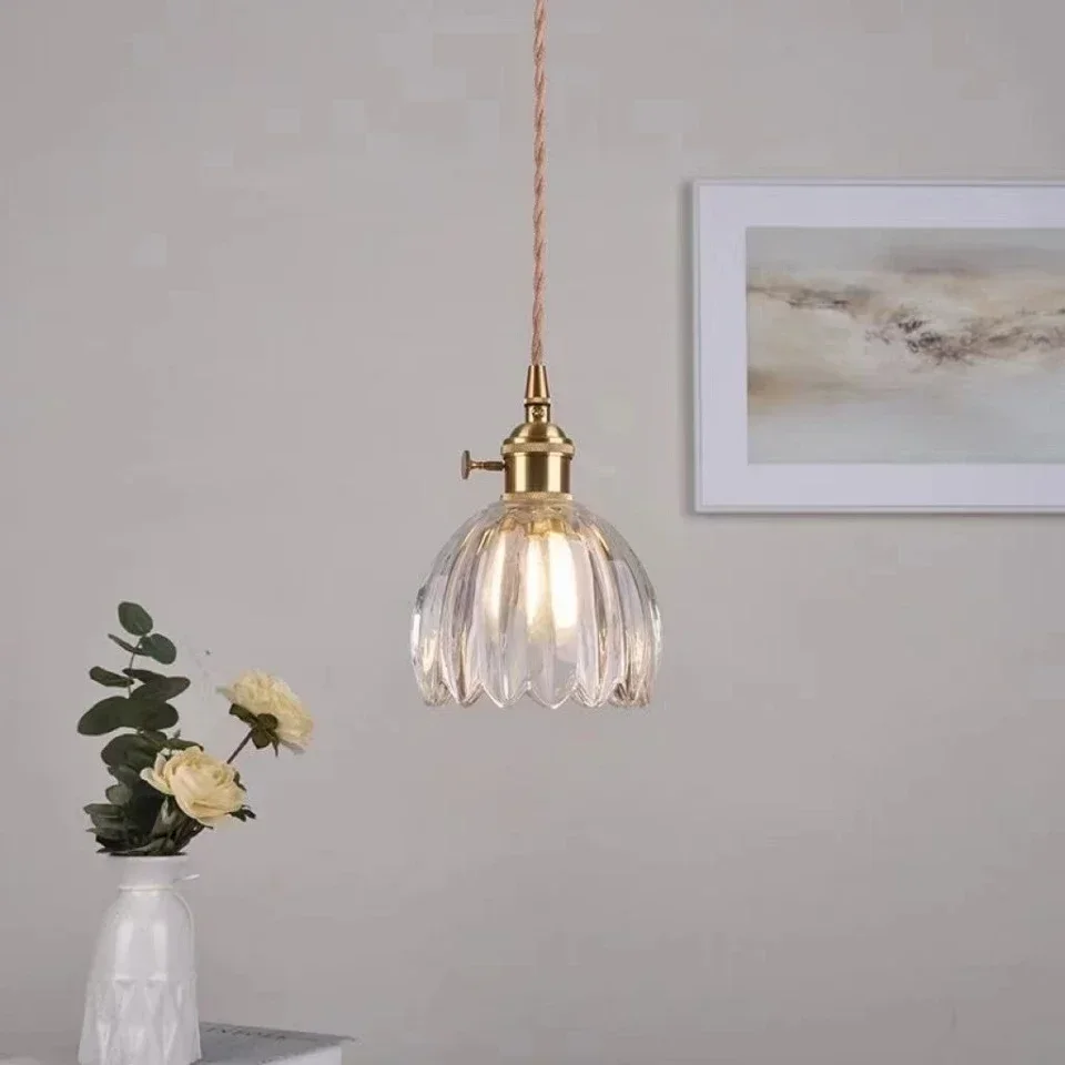 Nordic Led Pendant Light Glass Lamp Hanging Chandelier Lighting Dining Room Kitchen Resturant Pendant Lamp Bedside Decor Lights