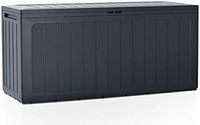 280L Garden Storage Box, Chest Box, Garden Chest, Board Cushion Box, Anthracite.