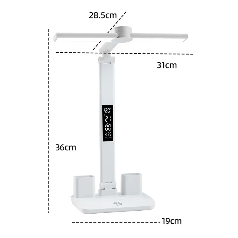 Student Reading Light Emitting Diode Desk Lamp Bedroom Lamp, Light Emitting Diode Clock