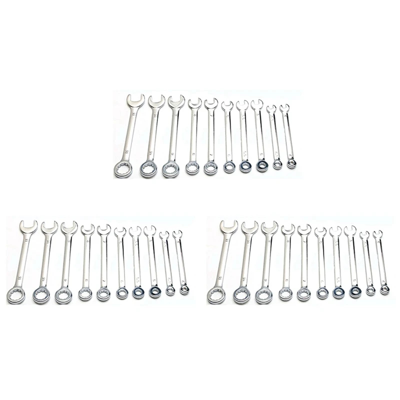 

【HOT】30Pcs Mini Engineer Wrench Dual Heads Offset Ring Spanner Tools Spanner Combination Key 4-11Mm Wrenches Hand Set