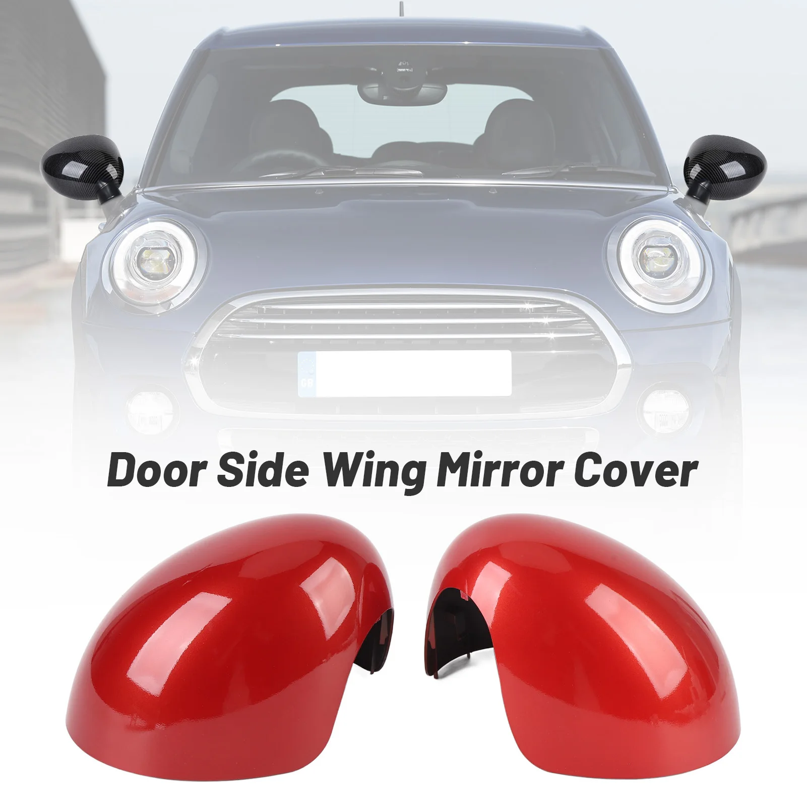 

1 Pair Side Mirror Cover OE Replacement 51167401229 51167401230 For Mini Cooper F54 F55 F56 F60 2014-2019