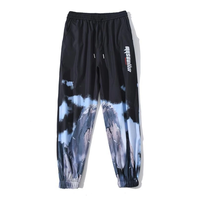 Drawstring Pants Women Loose Tie Dye Full Length High Waist Sweatpants High Street Casual Trouser Female All-match Dropshipping