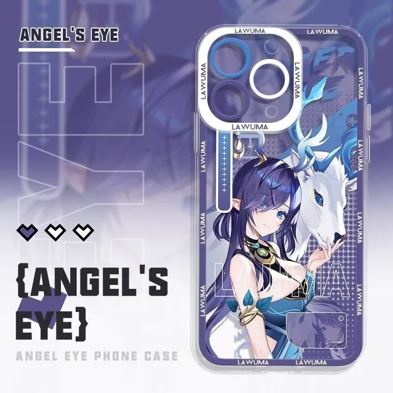 Etui Genshin Impact Lauma Flins Columbina na Xiaomi Redmi Note 14 13 12 11 Pro Plus 11S 12S 10 10S 14C 13C 12C, przezroczyste etui TPU