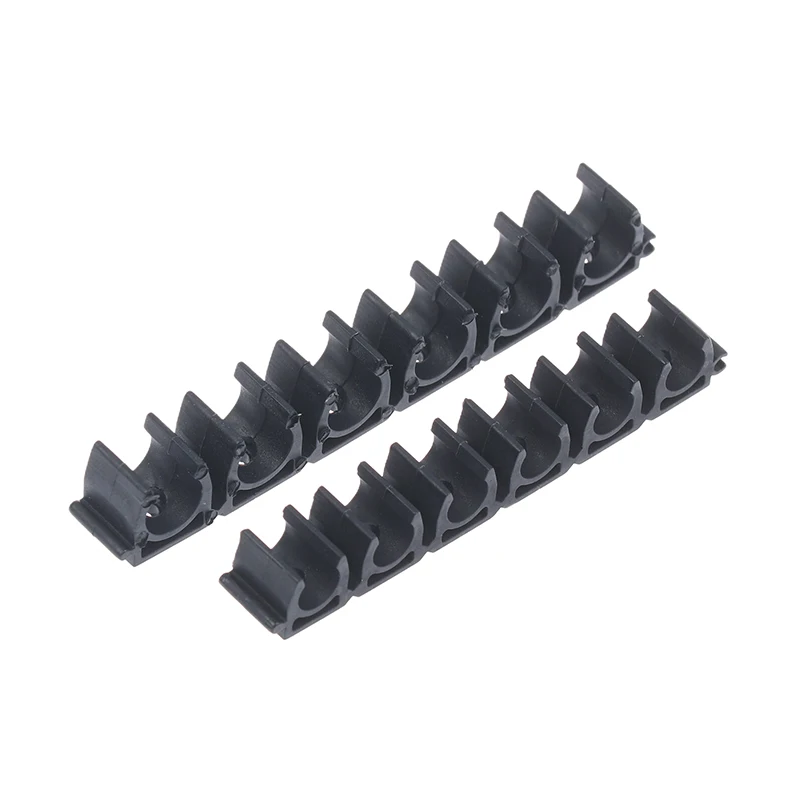 Black Pneumatic Tube Air Hose Fixing Clamp 6 Way 4-20MM Water Pipe Holder Gas Compressor Tubing Diversion Flow Clip