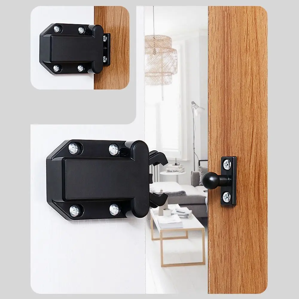 Self Lock Cabinet Pulls Catches Door Bouncer Panel Opener Closer Furniture Hardware Cabinet Catches Kitchen Accessories Durable