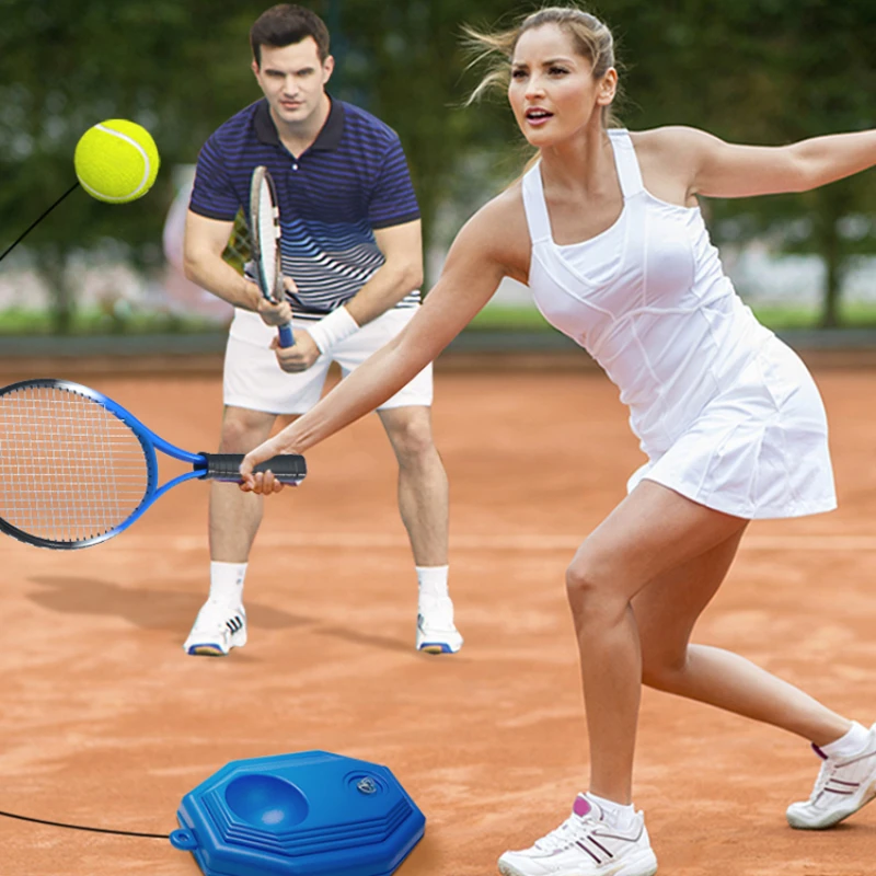 Automatic rebound tennis trainer