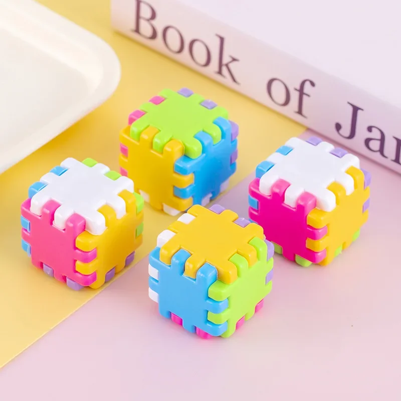 1PC Rubik's Cube Pencil Sharpener Student Prizes Stationery Christmas Gifts  School Supply  Kawaii Stationery