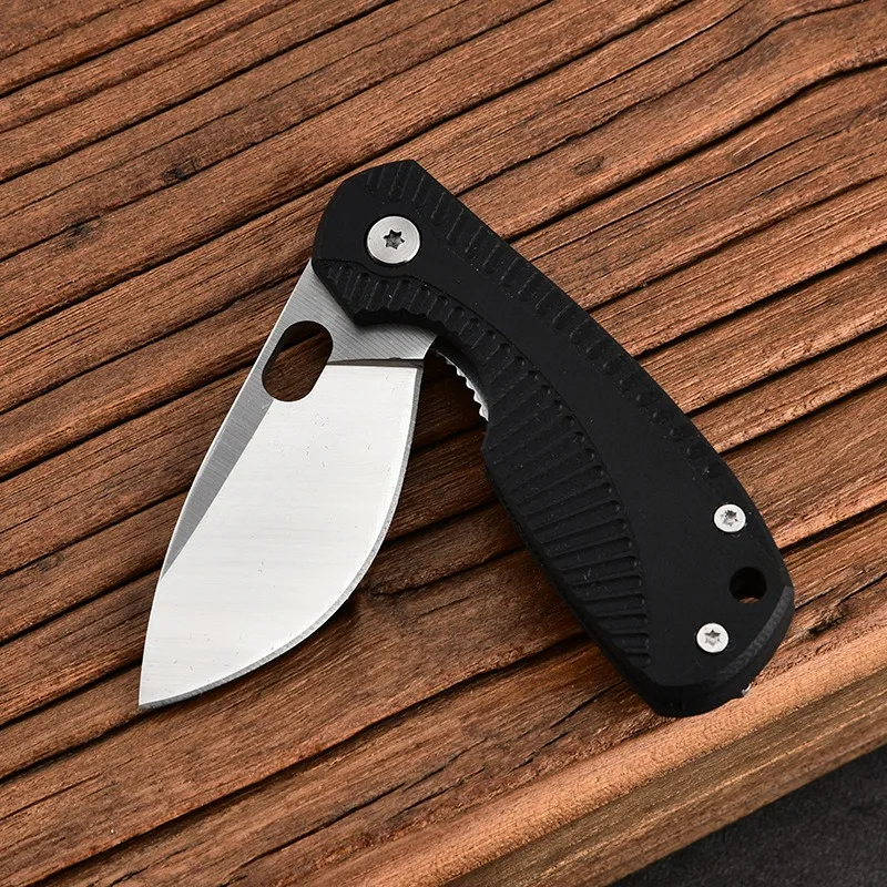 Outdoor mini folding knife high hardness camping knife G10 folding knife multi-purpose portable portable fruit knife