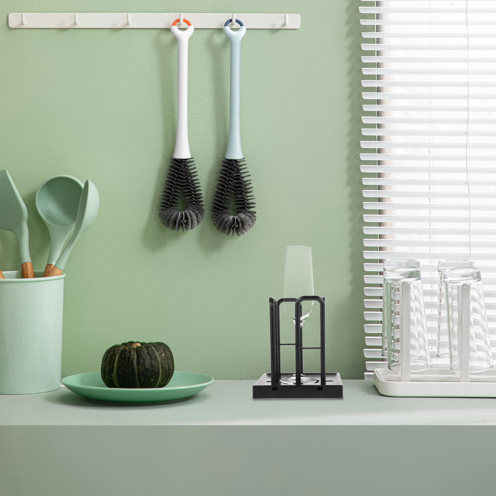 

Desktop Paper Cup Storage Rack Holder Dispenser Countertop Organizer Stand Coffee Cups