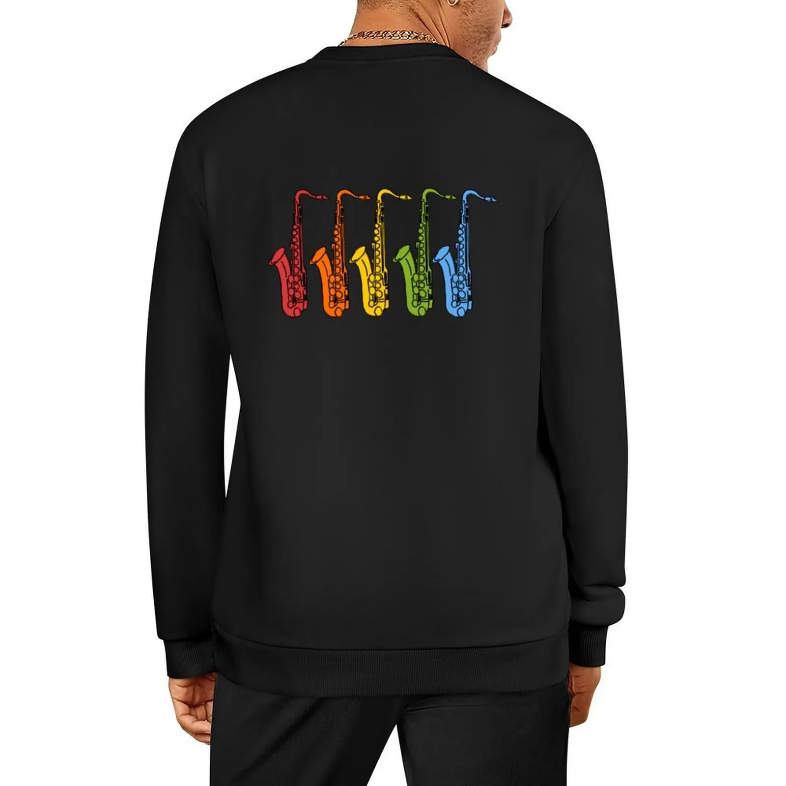 

Jazz Saxophonist Music Instrument Sax Retro Saxophone Pullover mens clothes mens designer clothes men sweatshirt
