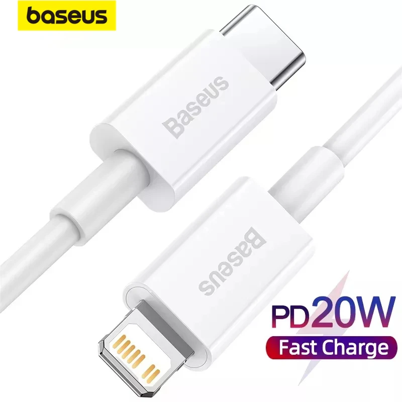 

Baseus USB C Cable for iPhone 12 12 Pro Max Data Charging USB Cable PD 20W Fast Charge Cable for iPhone 11Pro Type C Wire Code