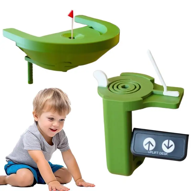 Escritorio de Golf impreso en 3D, juego de pelota de escritorio con mesa de curso realista, juguete para entusiastas de los golfistas en el lugar de trabajo en interiores