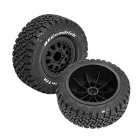 4Pcs 113mm Front Rear Wheels Tire 1/10 Short Course Truck Tyre for TRAXXAS Slash ARRMA Senton SCTX10 HPI HuanQi 727 Vkar 10sc