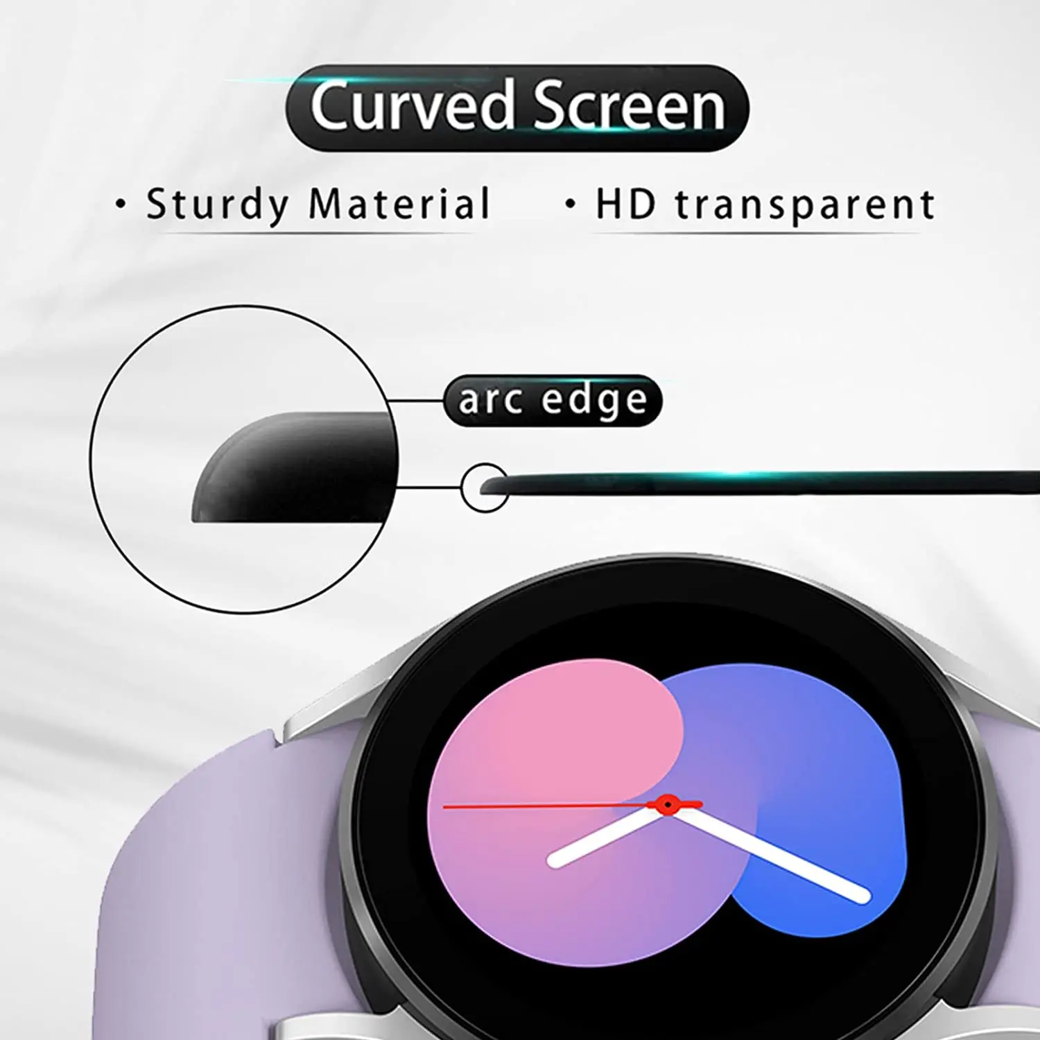 3Pcs Tempered Film For Samsung Galaxy Watch5 40mm 44mm Scratch Resistant Smart Watch Screen Protector For Galaxy Watch5 Pro 45mm