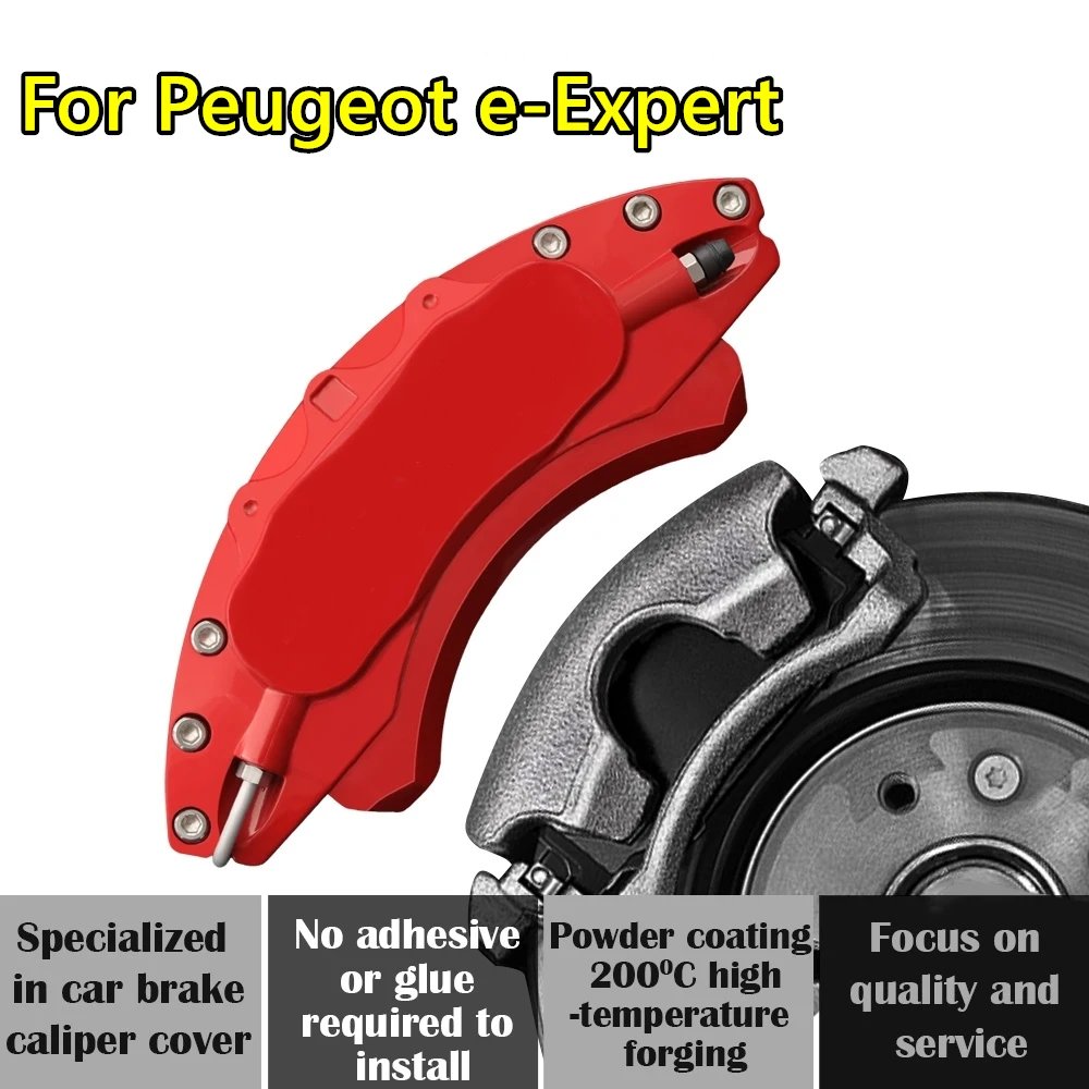 For Peugeot e-Expert Car Brake Caliper Cover Aluminum Alloy Metal Kit