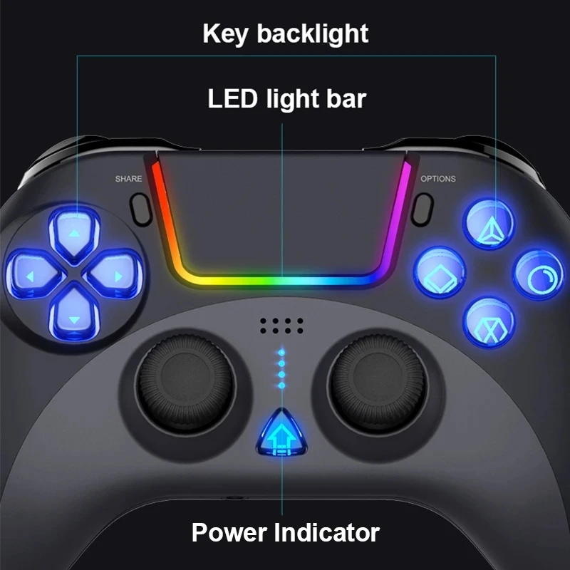 2022ใหม่ Ipega 4023บลูทูธ Gamepad เกมคอนโทรลเลอร์ทัชแพดไร้สายจอยสติ๊กสำหรับ PS4 PS3 IOS MFi เกมโทรศัพท์ Android PC