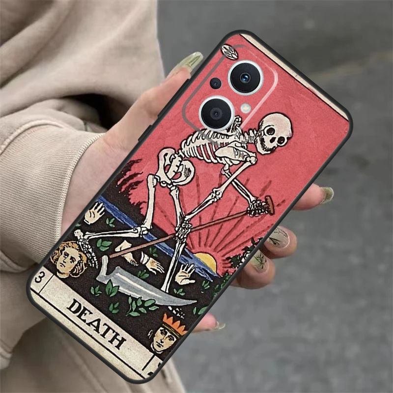 moon Tarot Mystery totem For OPPO Find X6 Pro X5 Lite X2 X3 Neo OPPO Reno 10 Pro 11 11F 4Z 5Z 8T 4 5 6 8 7 Lite Case