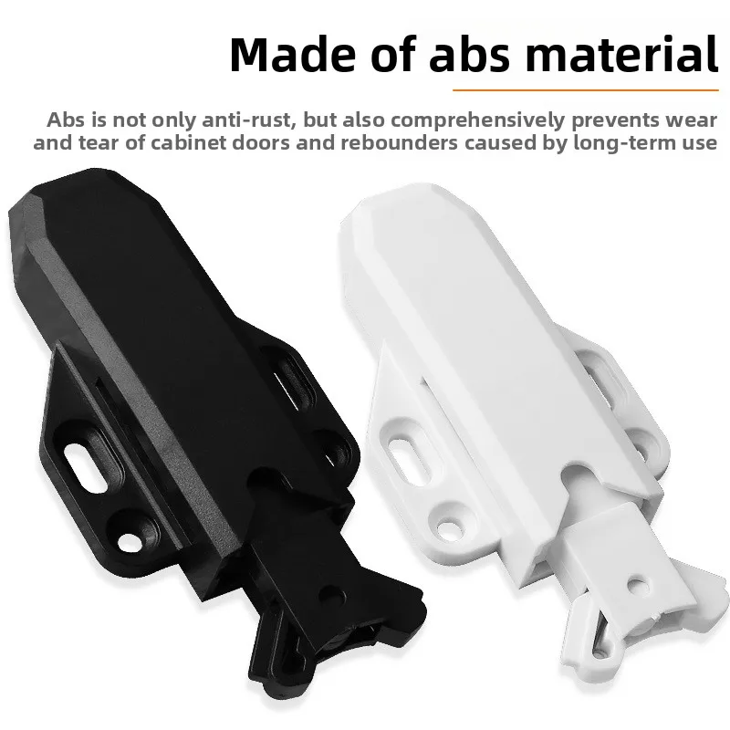 5 Pack Rebound Self Locking Device,Push to Open Cabinet Catches,Adjustable Kitchen Buckel Locks,Cabinet Push Latches