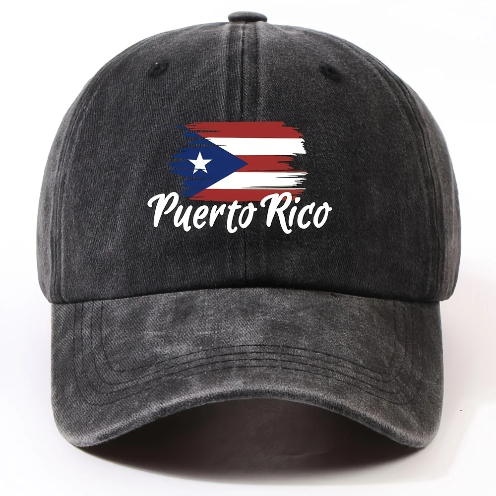 Men's And Women's All-purpose Fashion Flag And Monogram Print Baseball Cap - Adjustable Dad Cap for Outdoor Activities