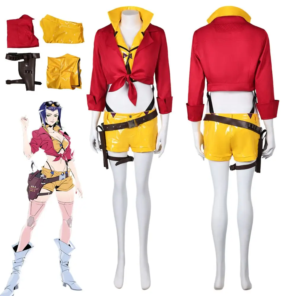 

OW Ashe Cowboy Cosplay Fantasia Costume Disguise for Adult Women Jacket Shorts Roleplay Outfits Halloween Carnival Party Clothes