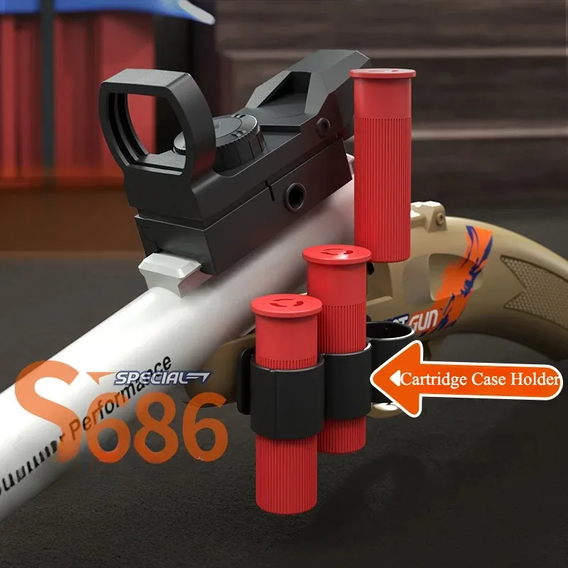 S686 스프레이 쉘 소프트 총알 건 장난감 발사 쉘 에어소프트 런처 야외 스포츠 CS 게임 어린이 생일 선물