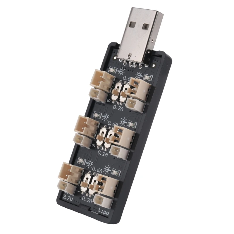 1S يبو بطارية شاحن يو اس بي 3.7 فولت/4.20 فولت 6 قناة 1S يبو شاحن مايكرو-JST 1.25 JST-PH 2.0 MCX MCPX موصلات-PZZW