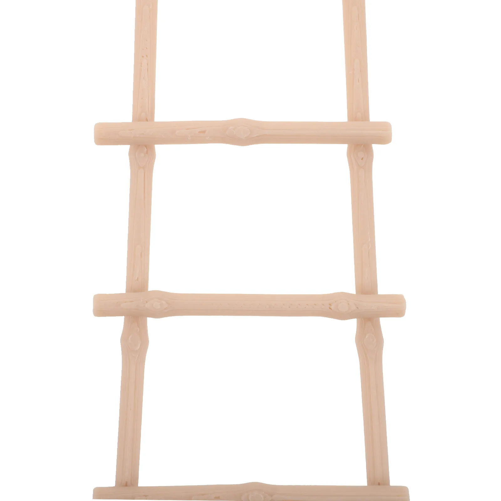 4Pcs Mini Ladder Sturdy Lightweight Miniature Step Ladder Compatible with All Dollhouse Brands Fairy Garden Setup Mini House