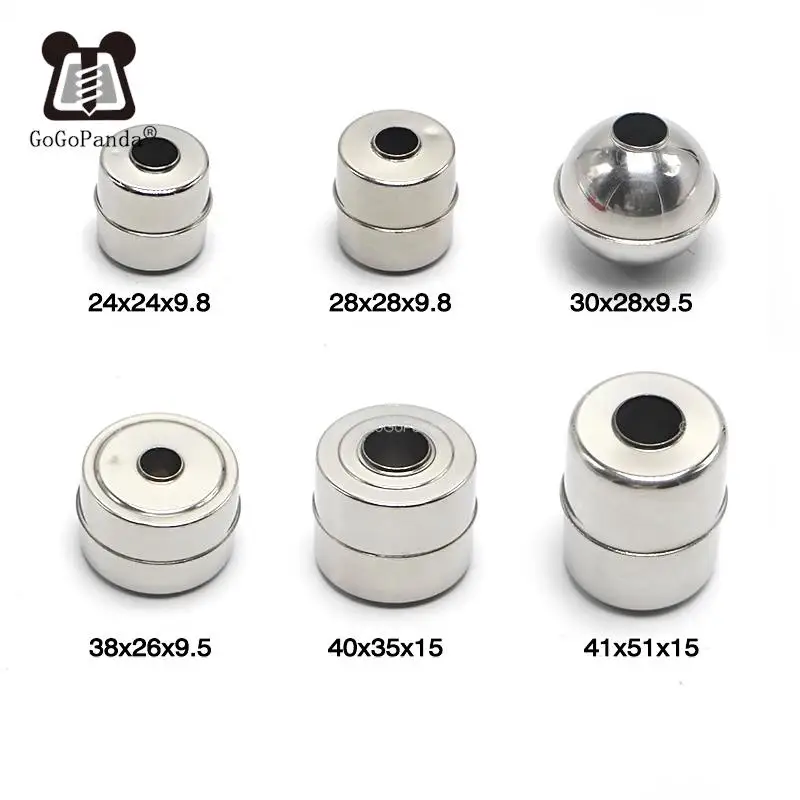 1pc Floater Magnetic Stainless Steel Float Ball Switch for Water Level Float 24mm 28mm 9.5mm