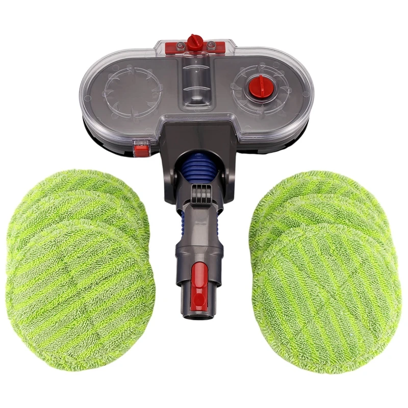JDZD สําหรับ Dyson V15 V11 V10 V8 V7 เครื่องดูดฝุ่นไฟฟ้า Mop Head สิ่งที่แนบมาที่ถอดออกได้ถังน้ํา 6 reusable Mop Pads