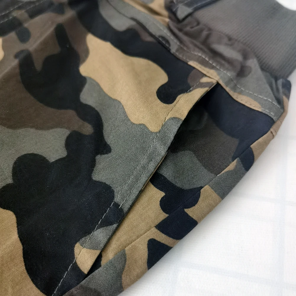 IENENS Teens Army Shorts Camouflage Short Trousers Children Short Pants Kids Cotton Boardshorts Boy Summer Thin Loose Shorts