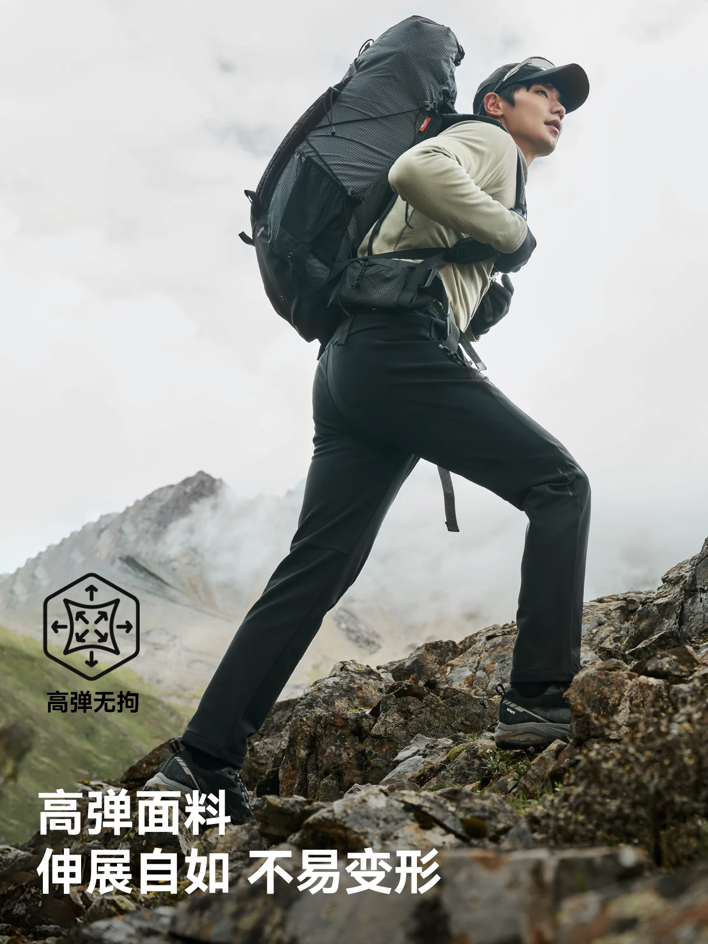 Pelliot الرجال الشتاء تمتد سراويل للتسلق الرياضة في الهواء الطلق النساء الصوف سوفتشيل بنطلون الجبلية الرحلات السراويل مقاوم للماء