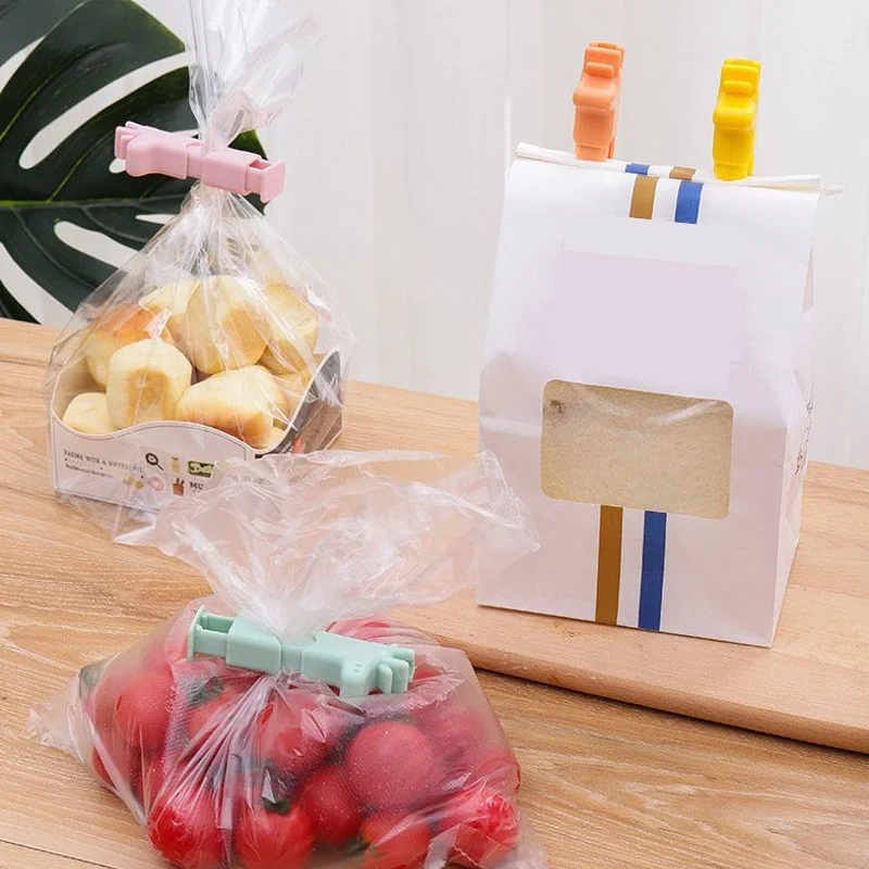 Portable Sealed Clips Kitchen Storage Food Snack Sealing Bag Clips Moisture-proof Sealing Clamp Sealer Buckle Bag Clamp Bag Clip