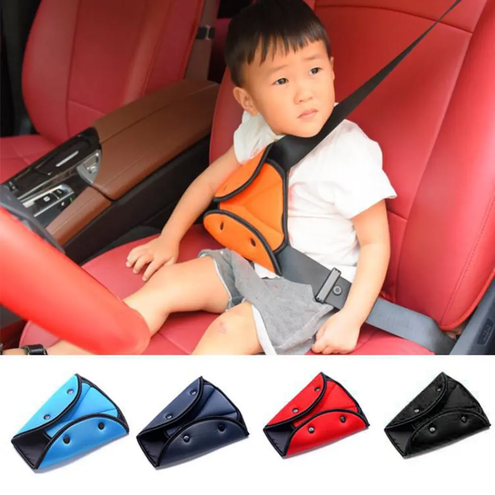 New Car Seat Belt Triangle Safety Clip Buckle Universal Car Safety Belt Holder Child Kids Car Seat Cover Protect Baby Adjuster