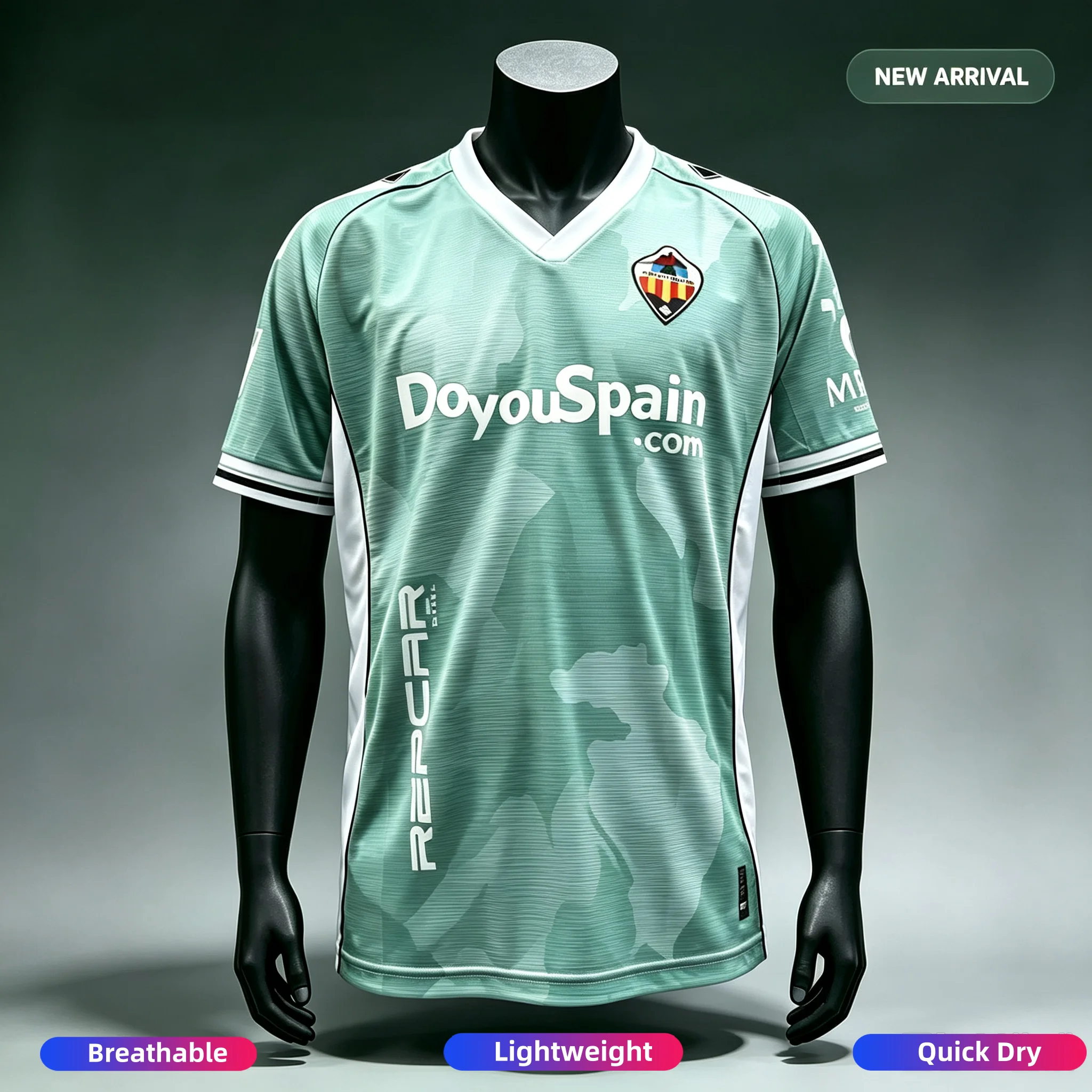 26-27 NEUES Familien-Fußballtrikot von Castellon, bedruckt, Rundhalsausschnitt, schnelltrocknend, kurzärmelig, Eltern-Kind-Fußballuniform für Erwachsene und Kinder – Detail 5