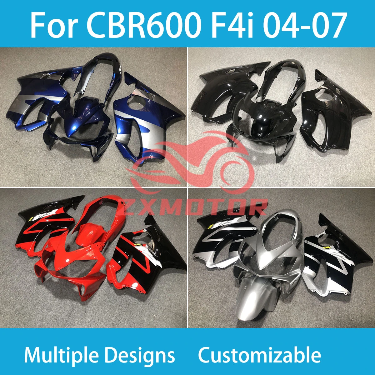 CBR 600 F4i 04 05 06 07 Body Parts Fairing Kit for Honda CBR 600 F 4i 2004 2005 2006 2007 Motorcycle Fairings Panel Fit