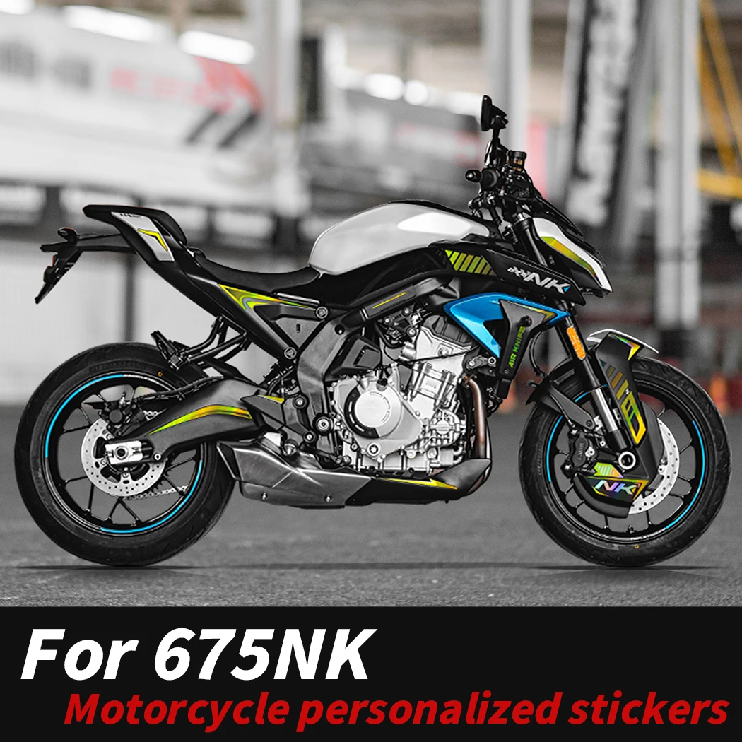 For CFMOTO 675NK Motorcycle Fairing Stickers Kits Head Region Decals Pattern Optional Accessories Anti-Scratch
