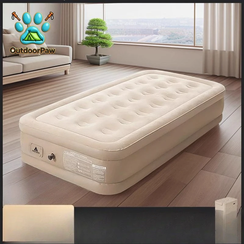 Inflatable mattress Outdoor camping Floor bunk Household automatic portable lunch break folding bed Thickened sleeping mattress