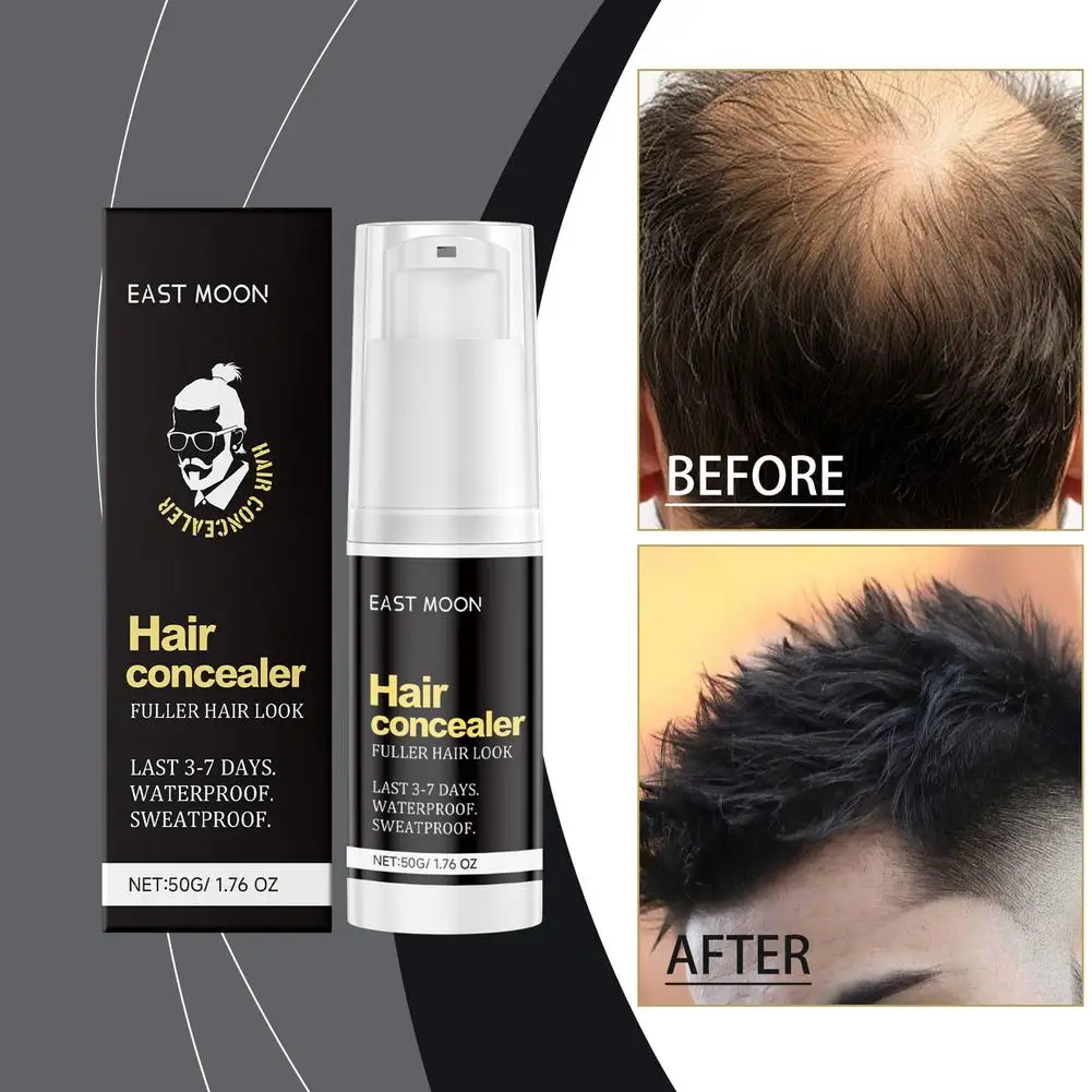 50g Hair Concealer Long Lasting Root Cover Up Dye for Bald Spots and Gray Hair, Hairline Powder for Natural Volumized Look