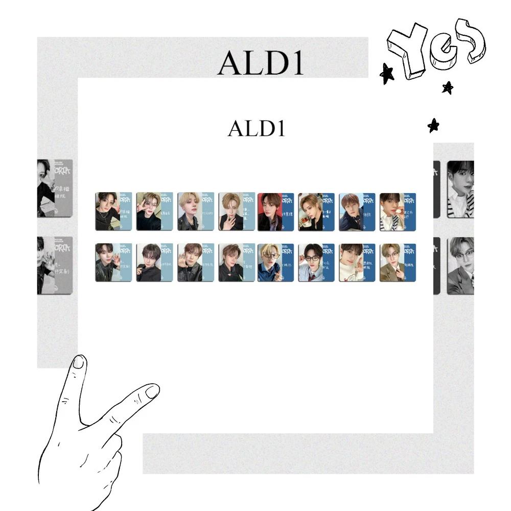 Nouveautés ALD1 8/16 pièces/ensemble Cartes postales de mode pour selfies Sangwon Leo Sanghyeon Anxin Xinlong Euphoria Album Cadeaux pour fans