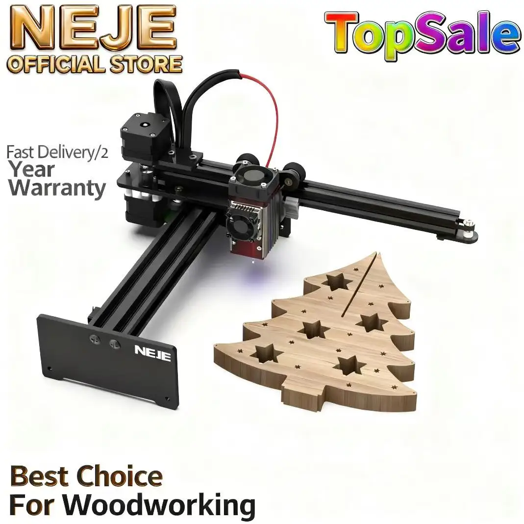 

The Most Popular Woodworking Machine NEJE5 For Engraving Wood, Acrylic, Leather Wireless Technical Support For DIY Tools