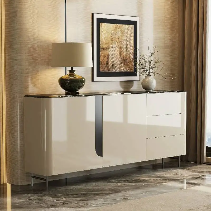 Nordic Classic Living Room Cabinets Dustproof Wooden Luxury Living Room Cabinets Modern Narrow Meuble Rangement Furniture Home