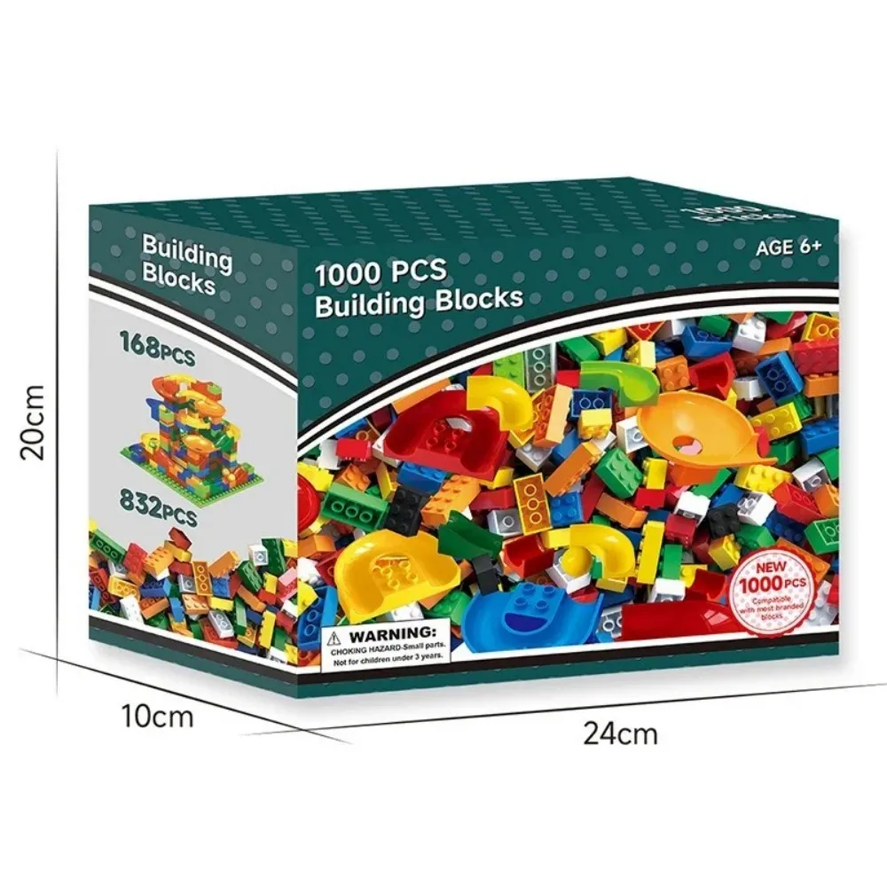 

1000-500 DIY creative building blocks slideway building blocks to build birthday gifts children's educational toys