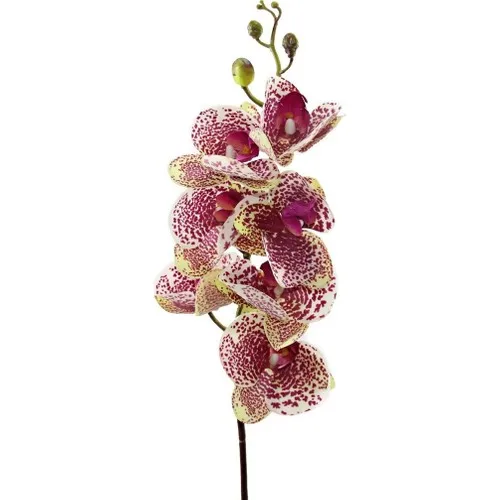 Dekorsende Branch Of Artificial Orchid Real Touch Purple White 90 cm