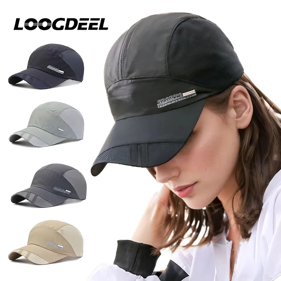 

Бейсболка LOOGDEEL быстросохнущая для мужчин и женщин, летняя, с сеткой, для спорта, рыбалки, бега, для всей семьи, для подростков