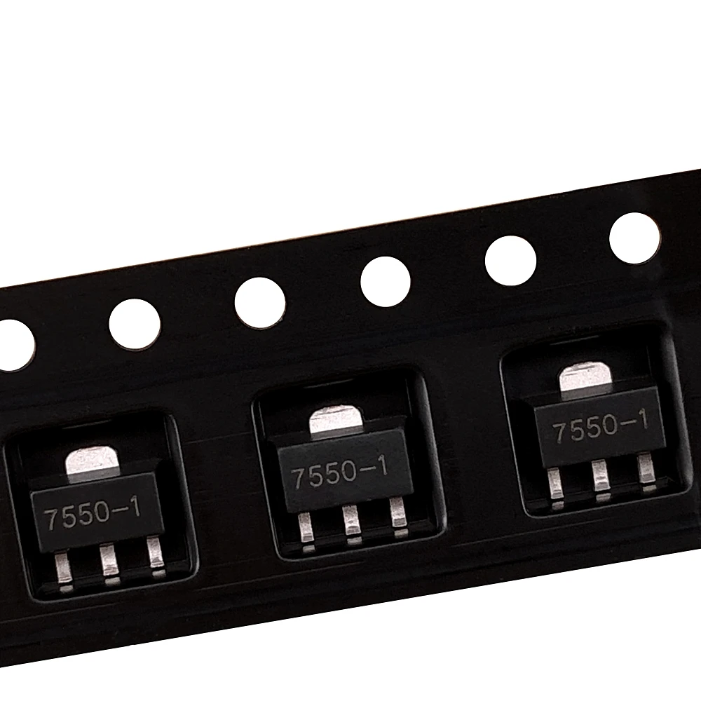 (100pcs) HT7550-1 S0T-89 HT7550 7550-1 SMD Fixed LDO Voltage Regulator