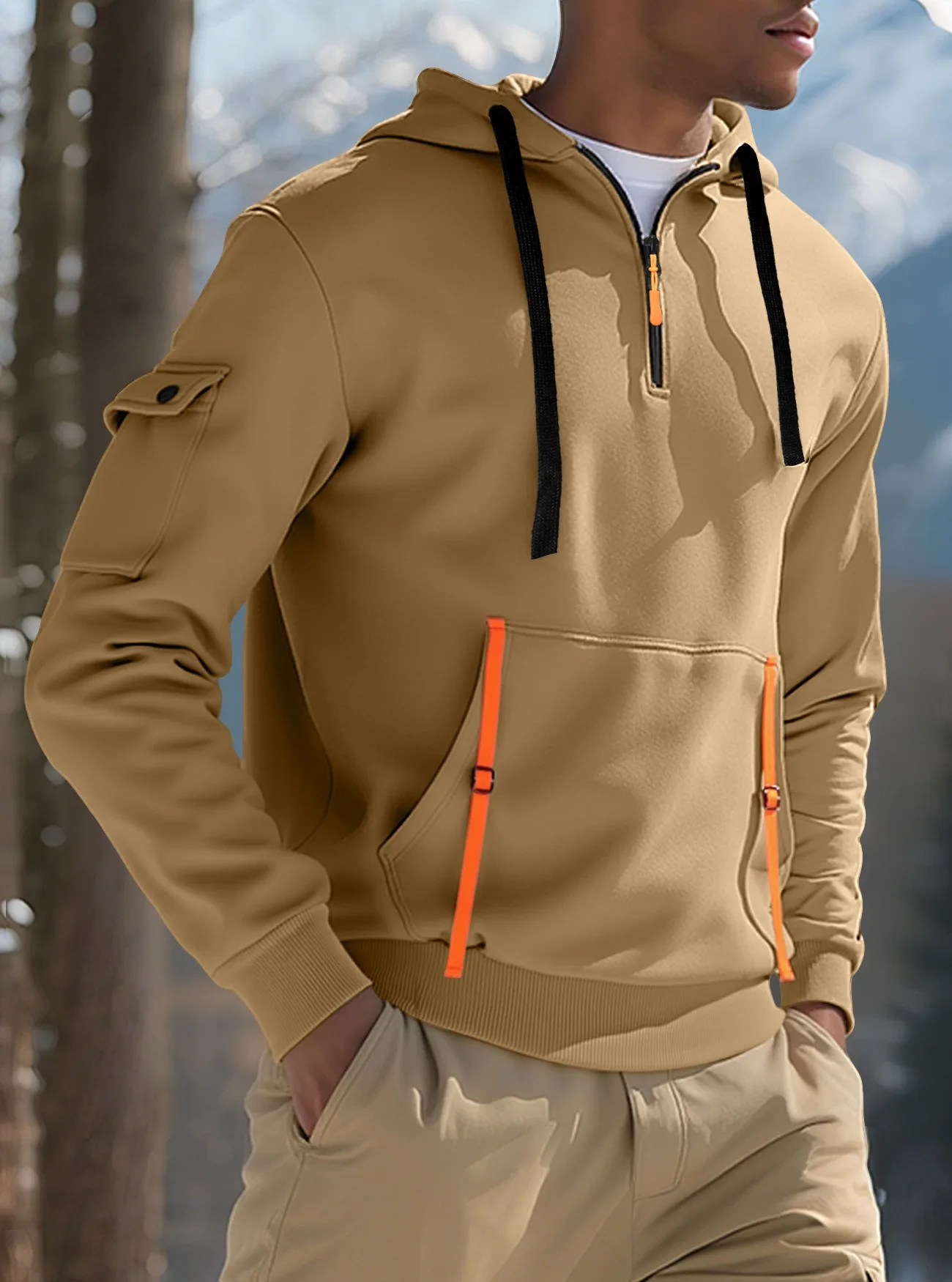 

Мужская куртка ветрозащитная куртка весна и осень куртка с капюшоном и длинными рукавами S-3XL повседневная лоскутная куртка-кардиган на молнии толстовки