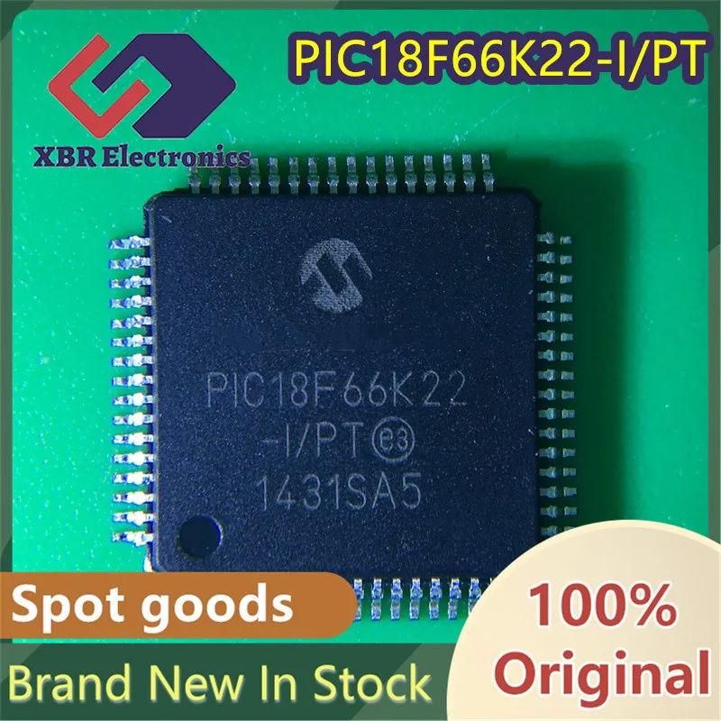 (5/20 Pieces) PIC18F66K22-I/PT 64-Pin TQFP Microcontroller Brand New Original Fast Shipping